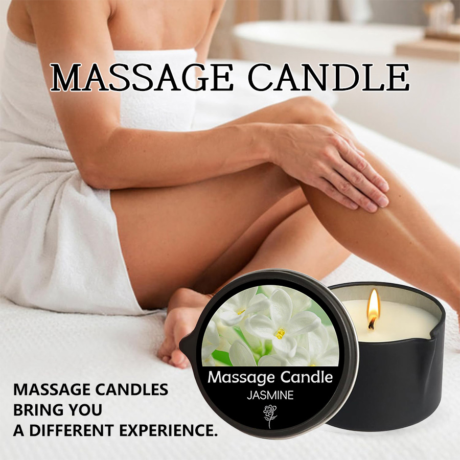 Massage Candle Melting - Massagekaars - Essentiële olie - Zes