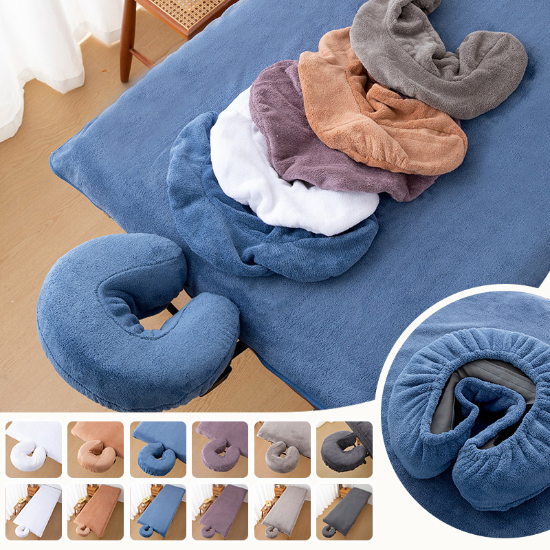 Spa Wellness Center - Coral Fleece schoonheidssalon bedlakens en U-vormige