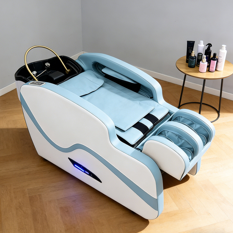 Spa Wellness Center - Luxe Japanse hoofdmassagebed met keramische shampoo-bak,