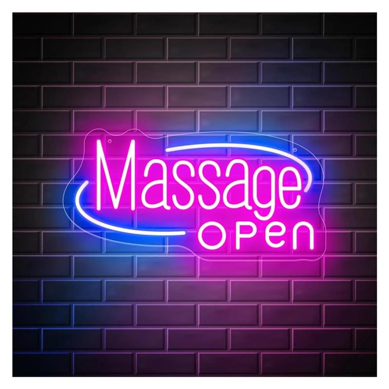 Spa Wellness Day - Massage Neonbord Massagekamer Bedrijfsbord Spa Salon